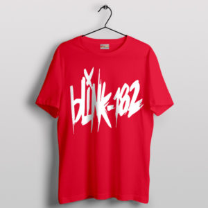 Gear Up with Blink-182 Fan Art Red T-Shirt