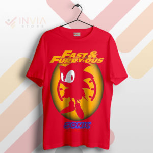 Get Fast and Furry-ous Sonic Speed Red T-Shirt