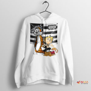Get Funky Fresh Calvin Hobbes Stankonia White Hoodie