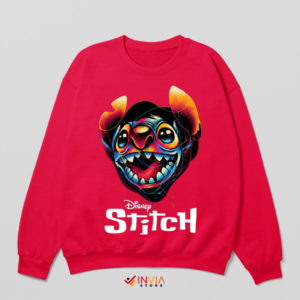 Get Stitch Disney Colorful Friend Red Sweatshirt