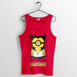 Go Minion-Style Wolverine Hero Red Tank Top