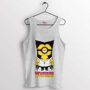 Go Minion-Style Wolverine Hero Sport Grey Tank Top