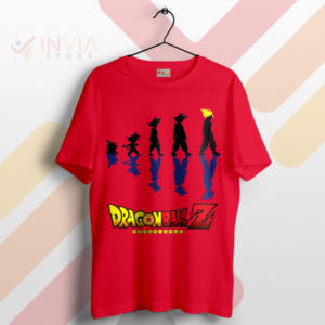 Goku's Journey in Human Evolution Red T-Shirt