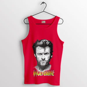 Golden Age Hugh Jackman Wolverine Red Tank Top