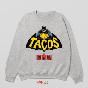 Gotham's Taco Crusader The Batman Sport Grey Sweatshirt
