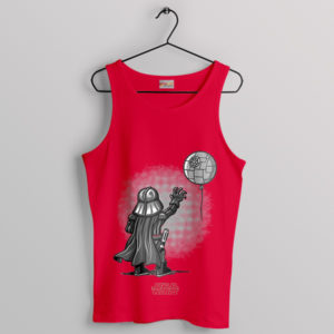 Graffiti Galaxy Banksy's Darth Vader Red Tank Top