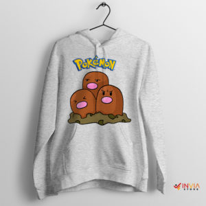 Groundbreakers Dugtrio Pokemon Sport Grey Hoodie