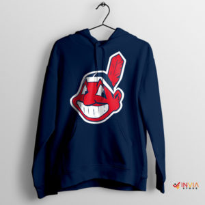 Heritage Honored Chief Wahoo Cleveland Navy Hoodie