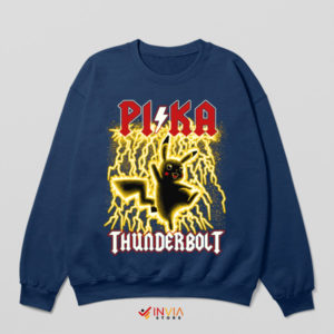 High Voltage Pikachu AC DC Navy Sweatshirt