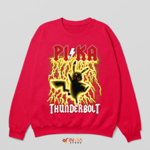High Voltage Pikachu AC DC Red Sweatshirt