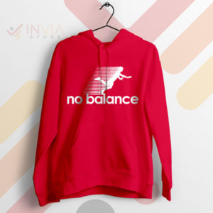 Humor with Style No Balance Apparel Red Hoodie