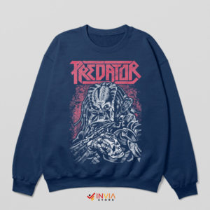 Hunt or Be Hunted Yautja Predator Navy Sweatshirt