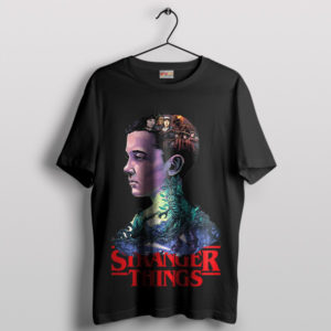 Iconic Eleven's Adventure Stranger Things Black T-Shirt