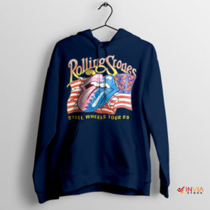 Iconic Moments Steel Wheels '89 Tour Navy Hoodie