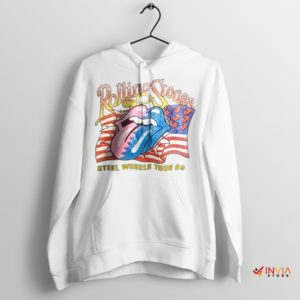 Iconic Moments Steel Wheels '89 Tour White Hoodie