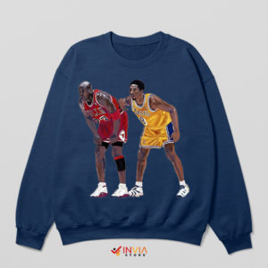 Icons of Basketball Kobe and Jordan Navy Sweatshirt