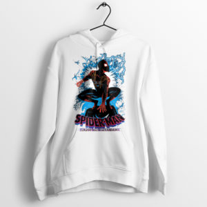 Incredible Spider-Verse Miles Morales White Hoodie