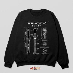 Inside the SpaceX Starship Blueprint Sweatshirt