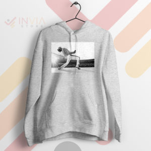 Inspirational Freddie Live Aid '85 On Stage Sport Grey Hoodie