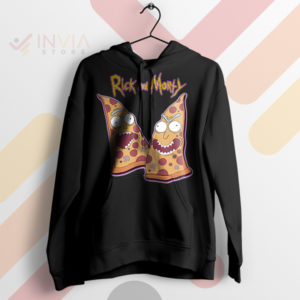 Interdimensional Pizza Face Rick and Morty Black Hoodie