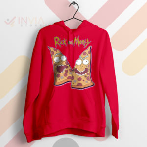 Interdimensional Pizza Face Rick and Morty Red Hoodie