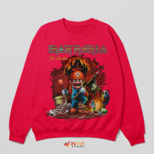 Iron Mario Invasion of Rarities Red Sweatshirt