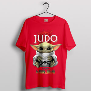 Jedi Judo Baby Yoda Throwdown Red T-Shirt
