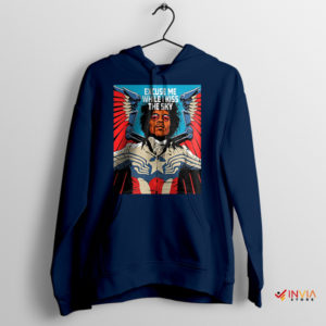 Jimi's Sky Kiss Song Purple Haze Navy Hoodie