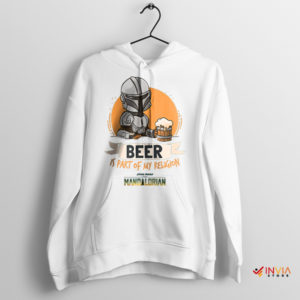 Join the Brew Beer Mandalorian White Hoodie