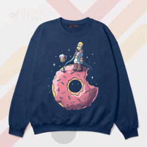 Join the Fun with Homer Donut Paradise Navy Sweatshirt
