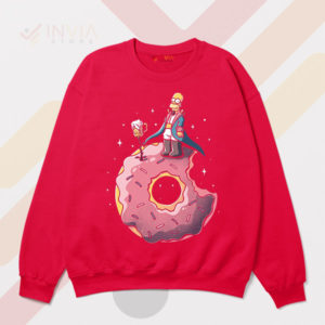 Join the Fun with Homer Donut Paradise Red Sweatshirt