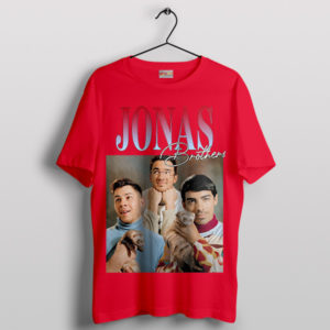Jonas Brothers And Animal Friends Red T-Shirt