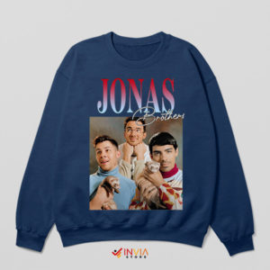 Jonas Brothers Jamming with Animals Navy Sweatshirt