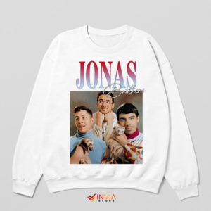 Jonas Brothers Jamming with Animals White Sweatshirt