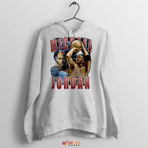 Jordan Era Basketball Vintage Sport Grey Hoodie
