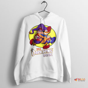 Journey Darkwing Duck vs Quackerjack White Hoodie