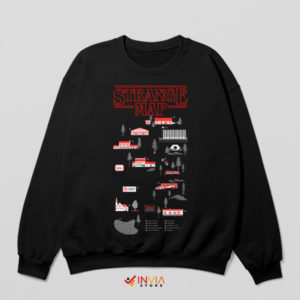 Journey Stranger Things Maps Series Sweatshirt