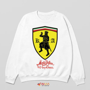 Knights of the Road King Arthur White Sweatshirt