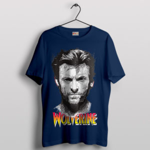 Legend Hugh Jackman Vintage Wolverine Navy T-Shirt