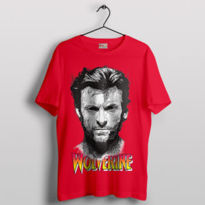 Legend Hugh Jackman Vintage Wolverine Red T-Shirt