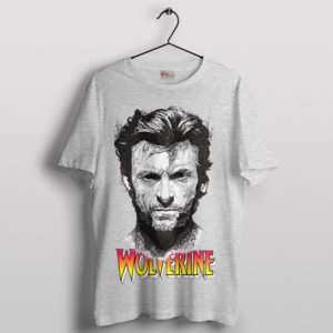 Legend Hugh Jackman Vintage Wolverine Sport Grey T-Shirt