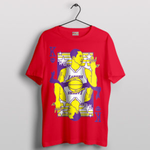 Legend Kobe Card King of LA Lakers Red T-Shirt