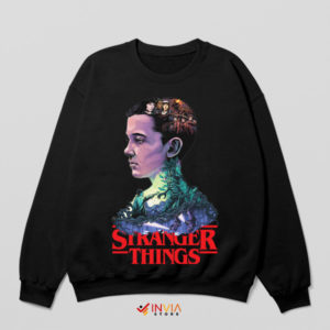 Legendary Eleven Stranger Things Characters Black Sweatshirt