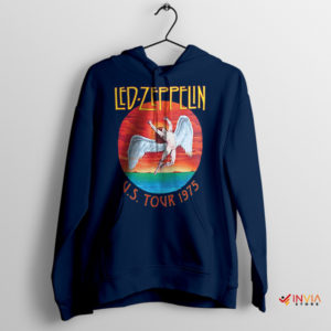 Legendary Road Trip Zeppelin US Tour '75 Navy Hoodie