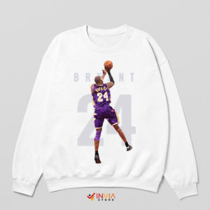 Legendary Slam Kobe Mamba 24 White Sweatshirt