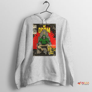 Legendary Villain MF Doom Retro Sport Grey Hoodie