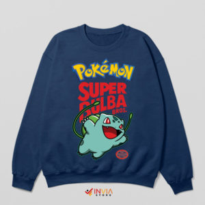 Legends Super Bulba Bros Pokemon Navy Sweatshirt