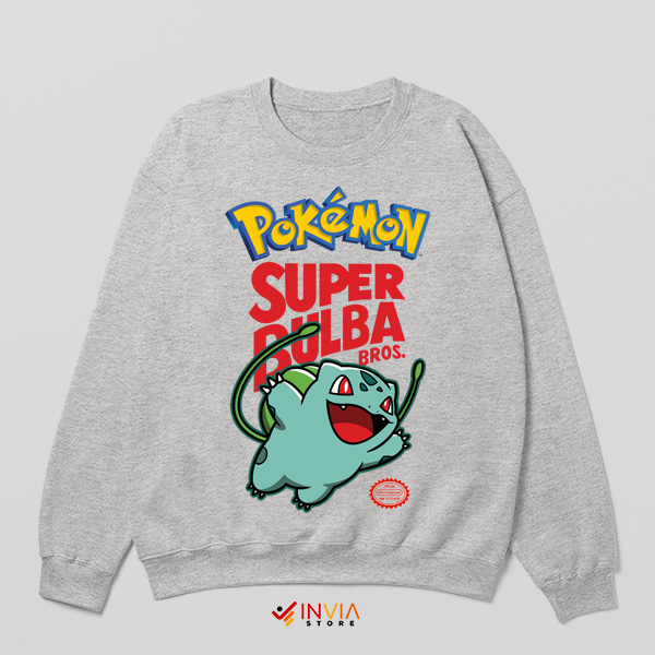 Legends Super Bulba Bros Pokemon Sport Grey Sweatshirt