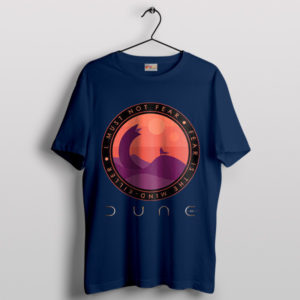 Let Dune's Quote Inspire Fearlessness Navy T-Shirt
