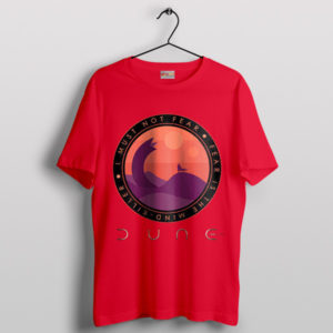Let Dune's Quote Inspire Fearlessness Red T-Shirt